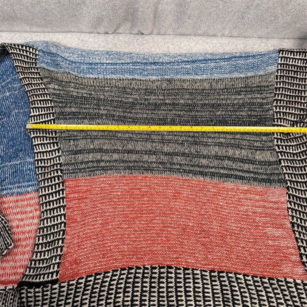 Zara Women's Multicolor Oversized Patchwork Poncho Size M Fall - Picture 11 of 12